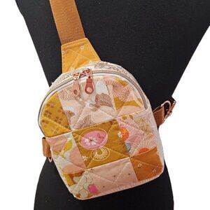 Mav Sling Patchwork Mini Sling Backpack: Ruby Star Society Crossbody Bag